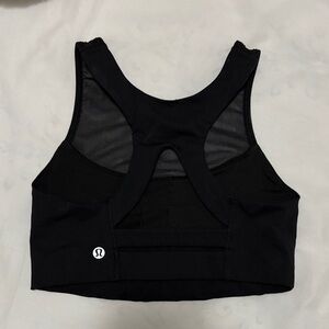 Lululemon Mesh Front Black Sports Bra